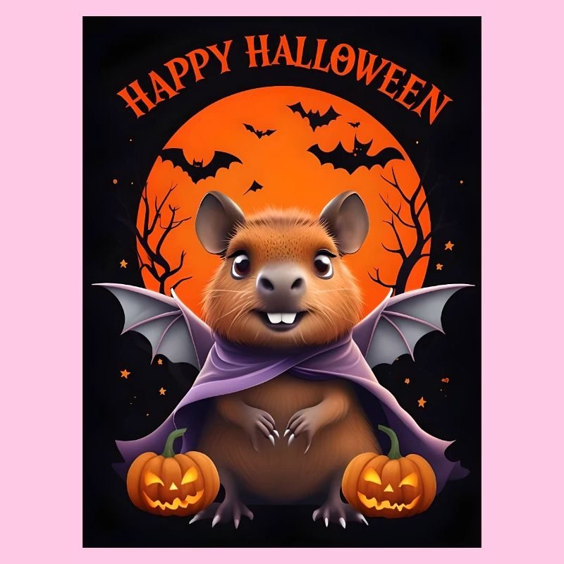 Halloween Capybara Geist Geschenkidee