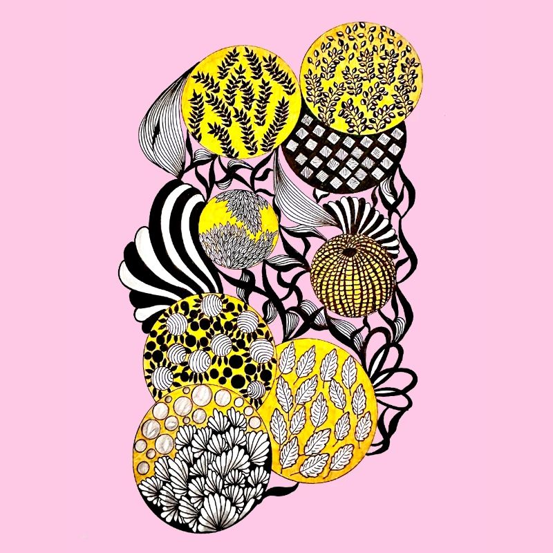 Luminous Circle Patterns Botany