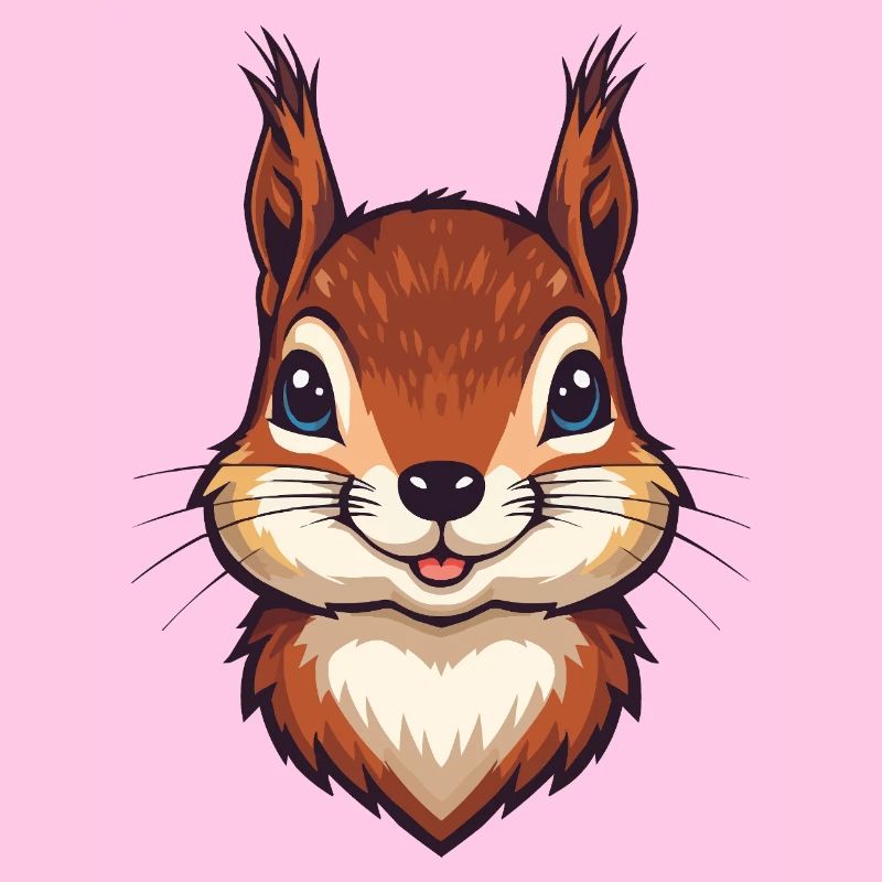Süßer Eichhörnchen Kopf