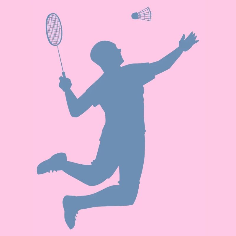 Conception minimaliste de silhouettes de badminton