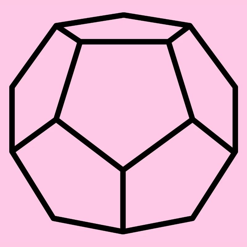 black dodecahedron