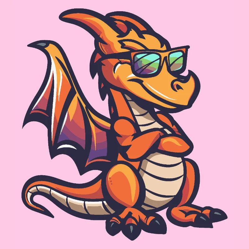 Drache Cool Comic