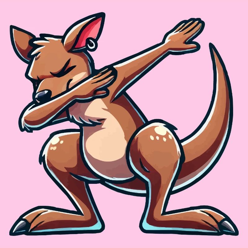 kangaroo dabbing