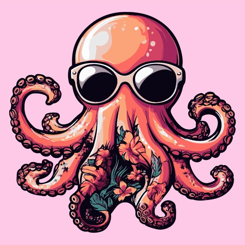 Octopus Comic Holiday