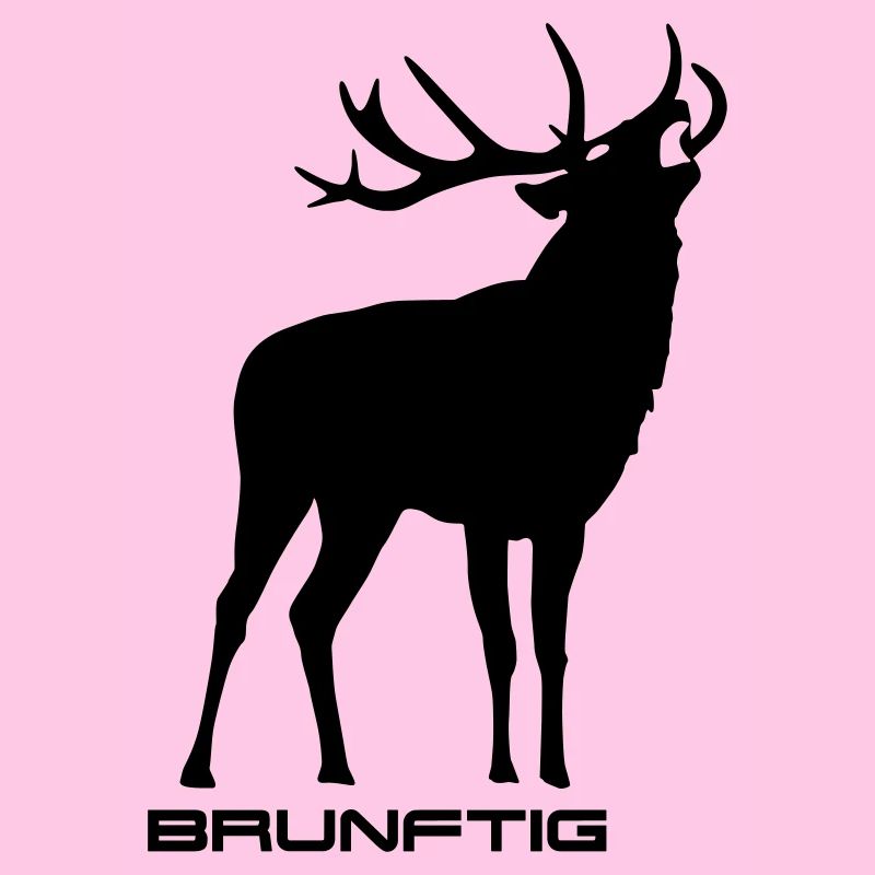 Brunftig Hirsch