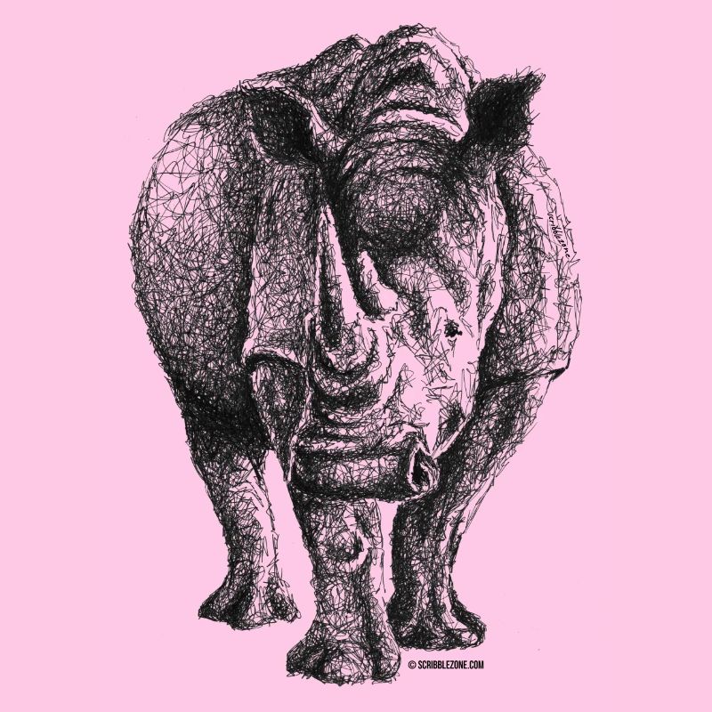 Scribbled Rhino