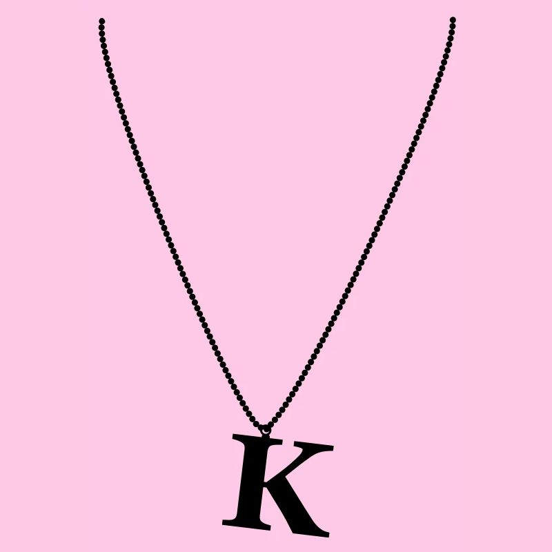 Halskette Buchstabe K