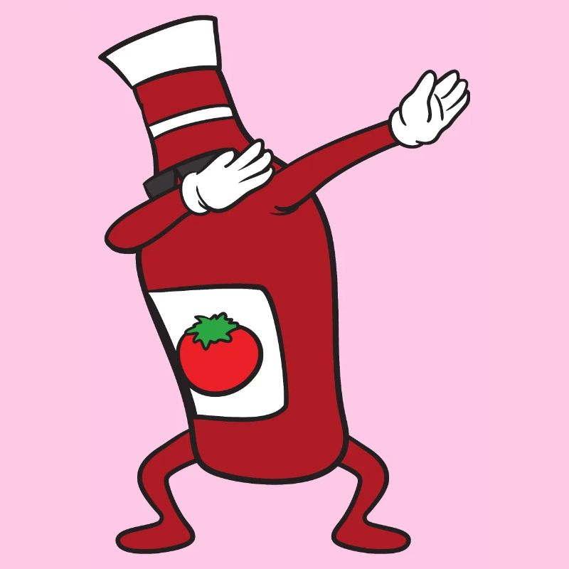 Dabbing Dab Ketchup Flasche