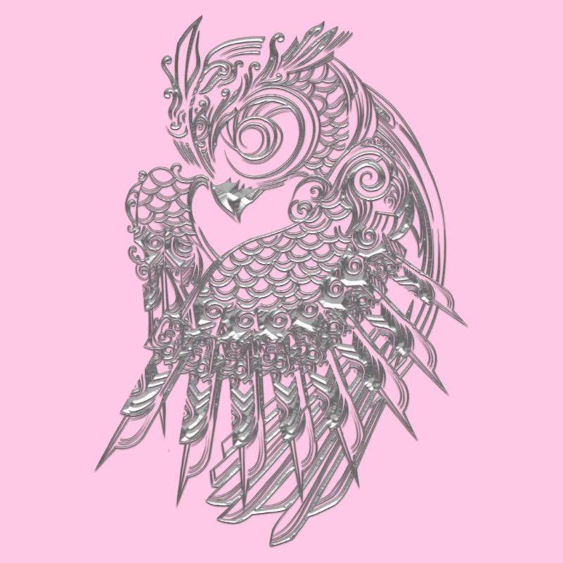 Silbernes Eulen-Design