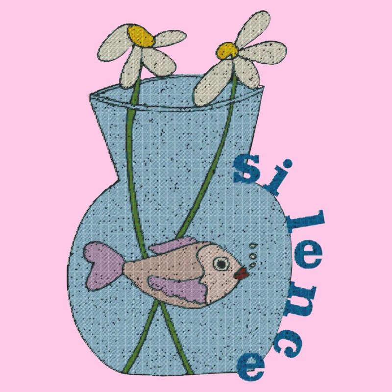 fisch im glas gewebe
