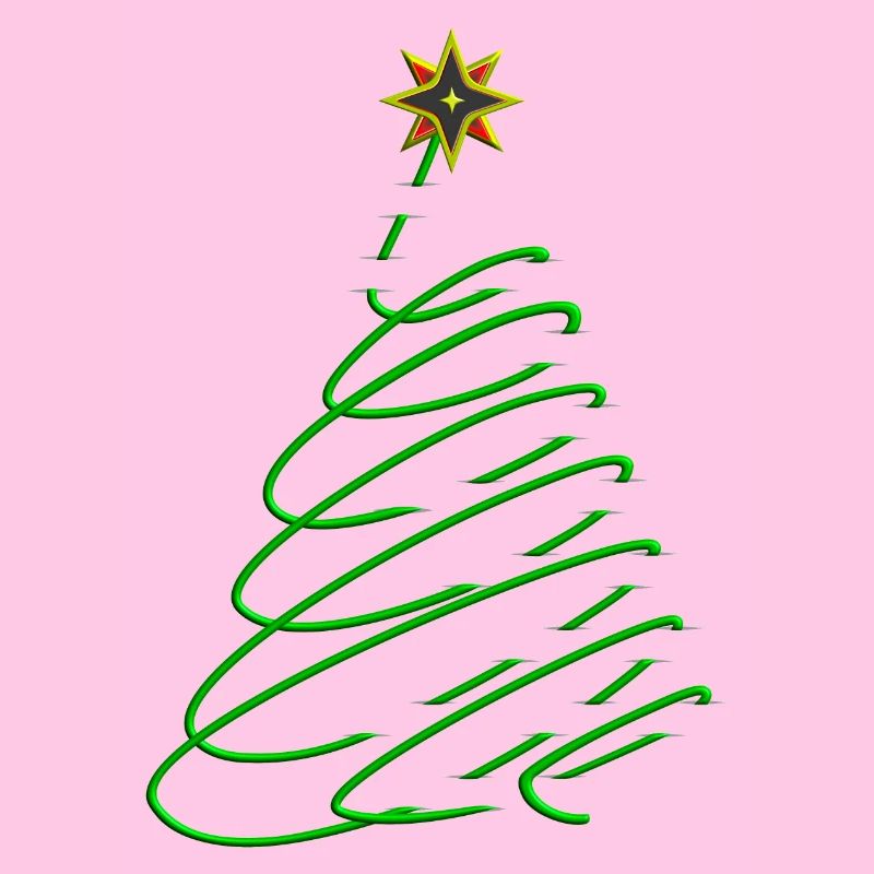 Christmas Tree Spiral with Star