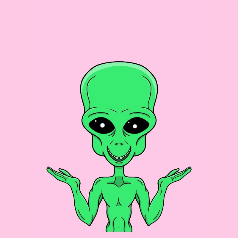 A Green Alien in Doubt
