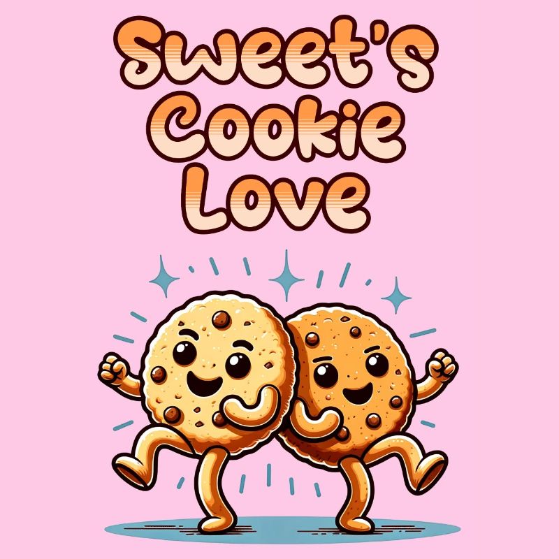 Biscuits mignons Biscuits sucrés Amour danser