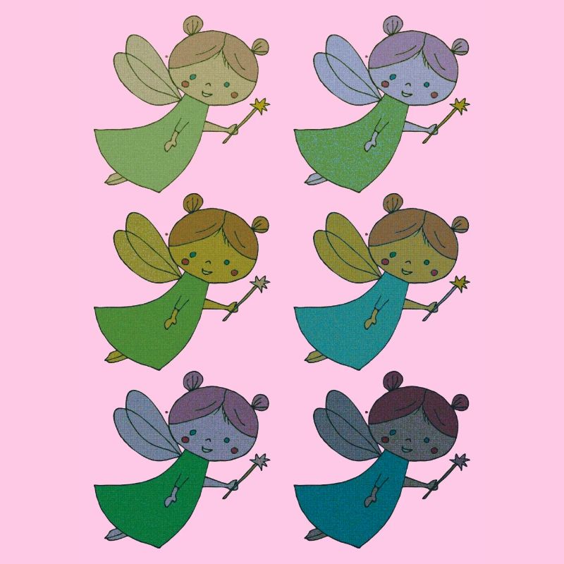 Fee 6fold multicoloured