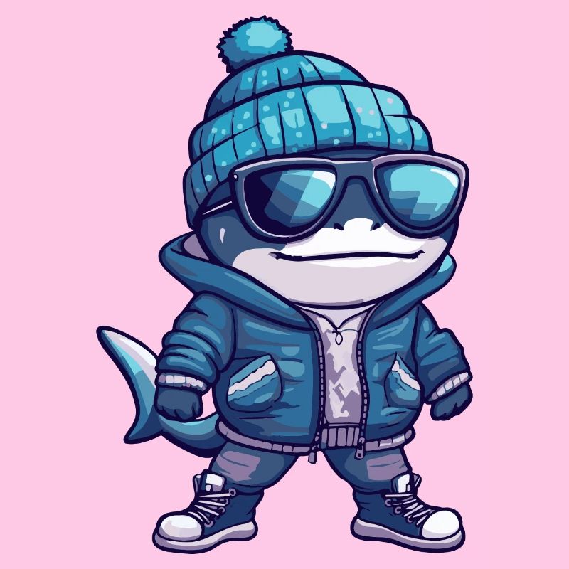 Bande dessinée d’hiver requin