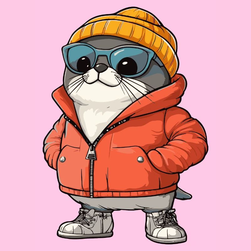 Robbe Tier Winter Comic