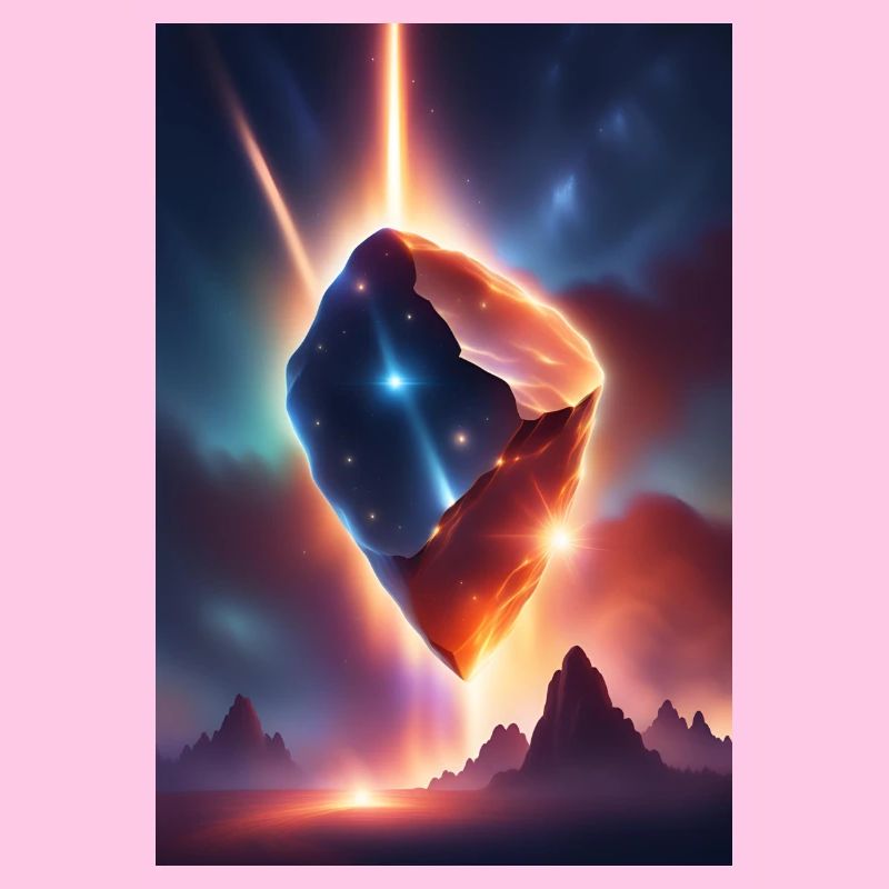 Awesome meteor falling down