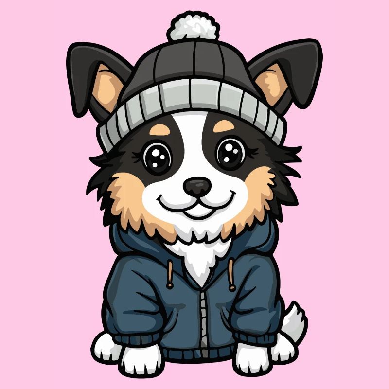 Australian Shepherd Cartoon