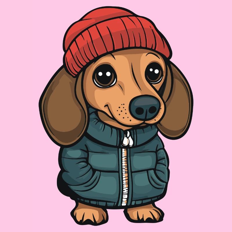 Dackel teckel dessin animé