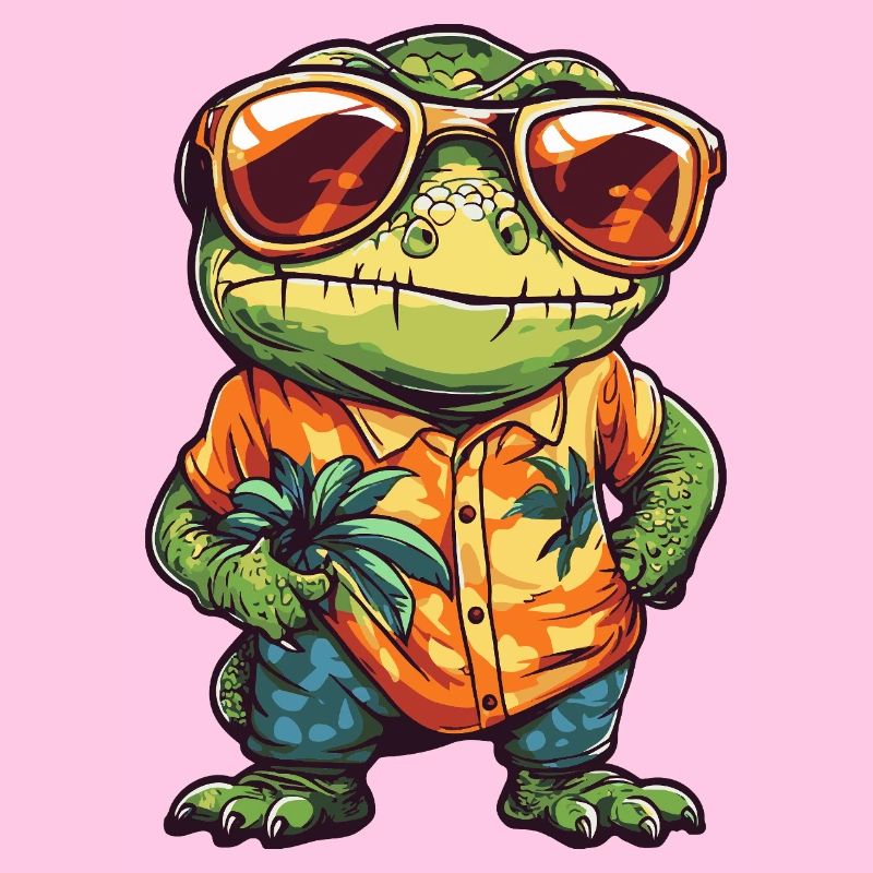 Chameleon Funny Summer