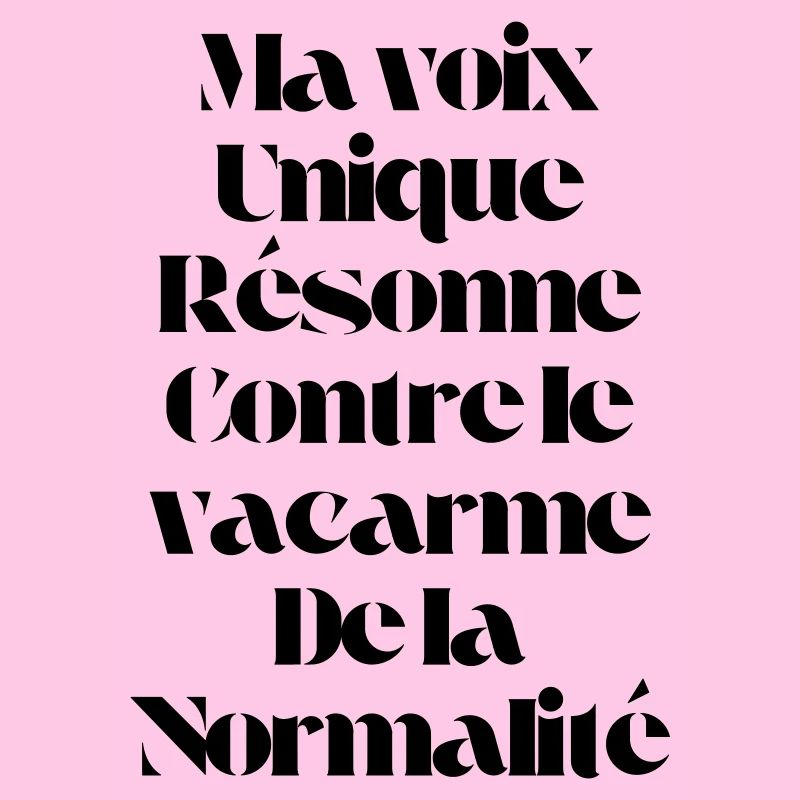 Ma voix unique résonne