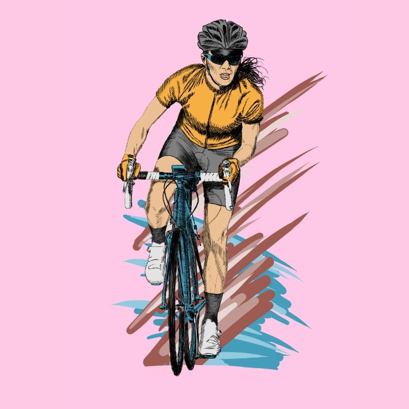 Radfahrerin