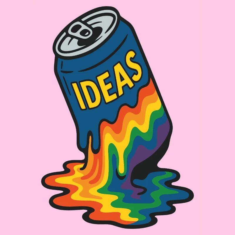 Schmelzende Regenbogen-Ideen können