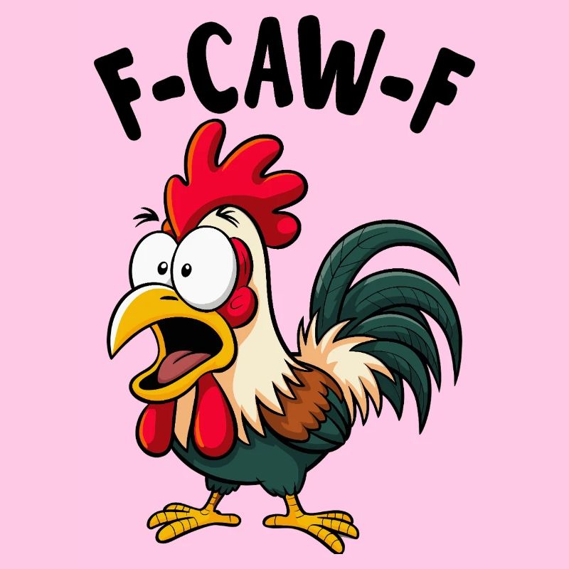 F CAW F Rooster Screaming Meme