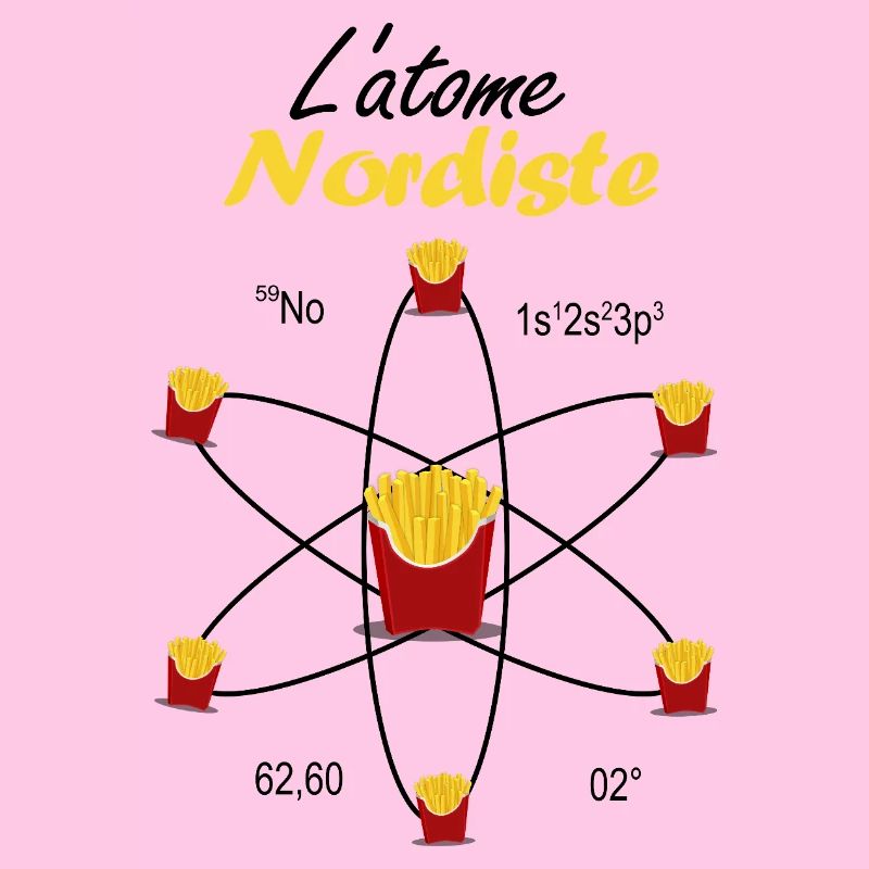 Nördliches Atom Geschenk Ch'ti Science Pride Emblem