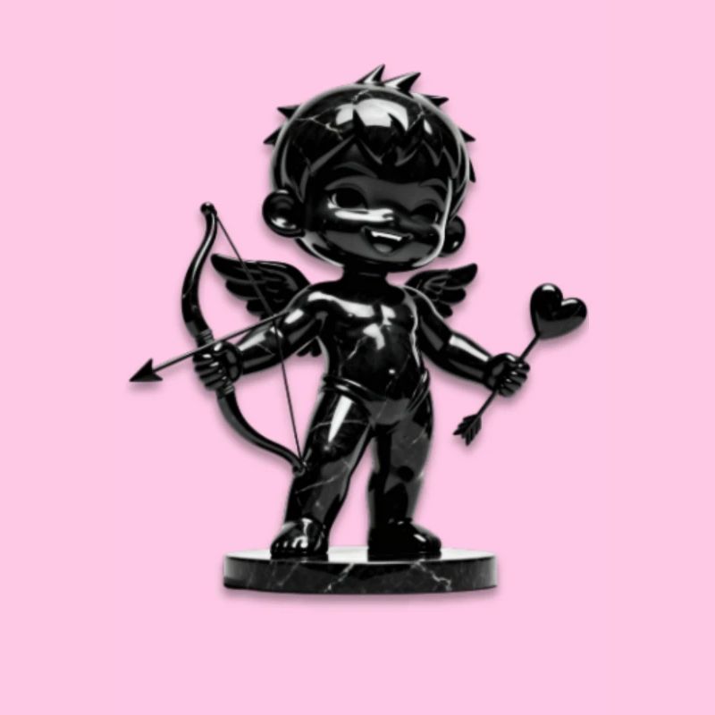 Cupidon Noir avec Arc
