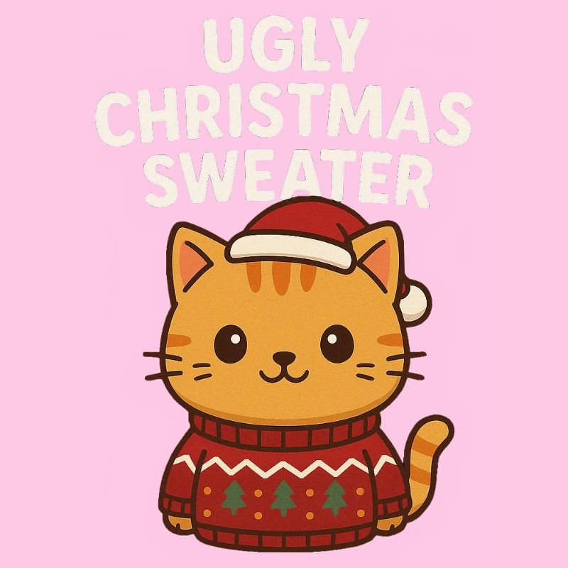 Pull de Noël moche pour chat