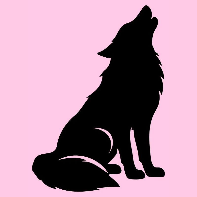 Silhouette de loup