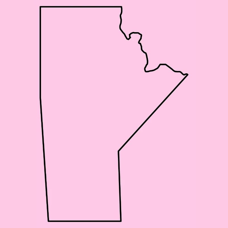 Manitoba outline map