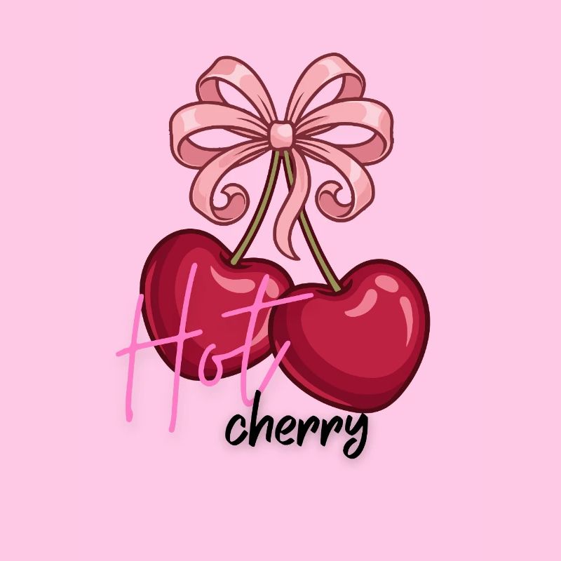 Cherry hearts with bow