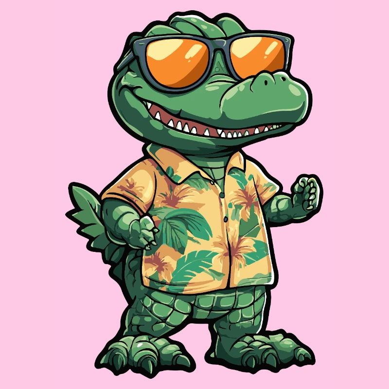 Aligator Comic Urlaub