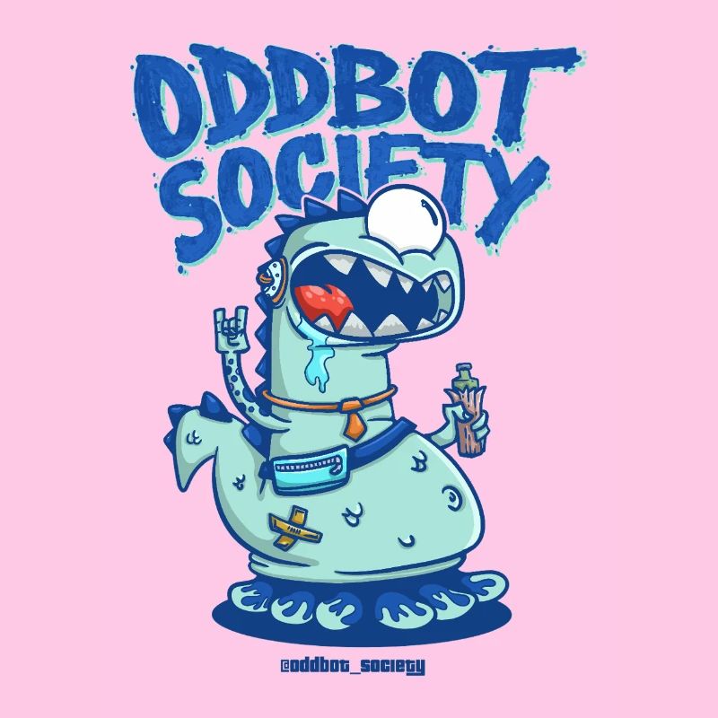 SOCIÉTÉ ODDBOT Dino-Robot Bleu