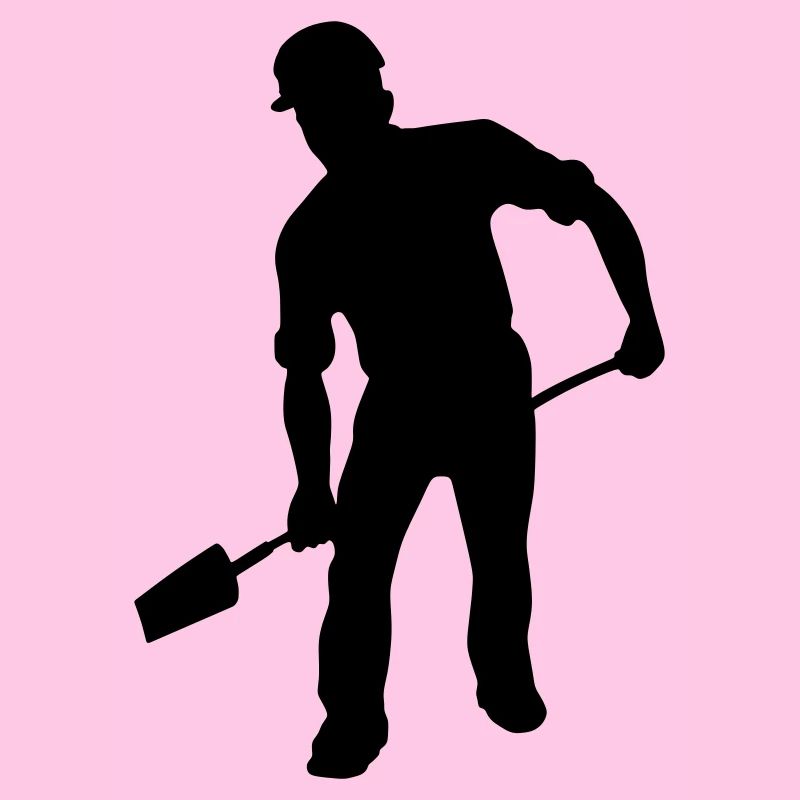 Groundworker with Shovel – Hard Work