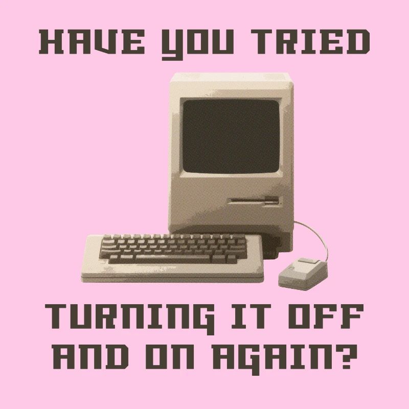 Computer off and on again