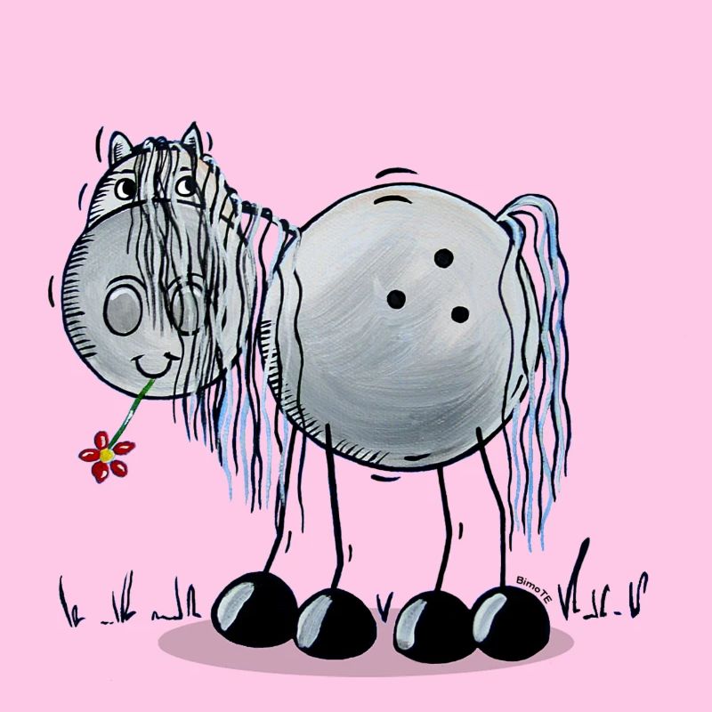 Cheval avec des fleurs