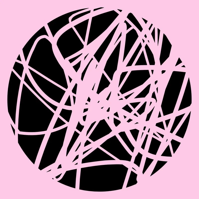 Scribbled chaotic strokes pattern