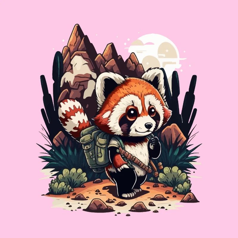 Panda roux errant