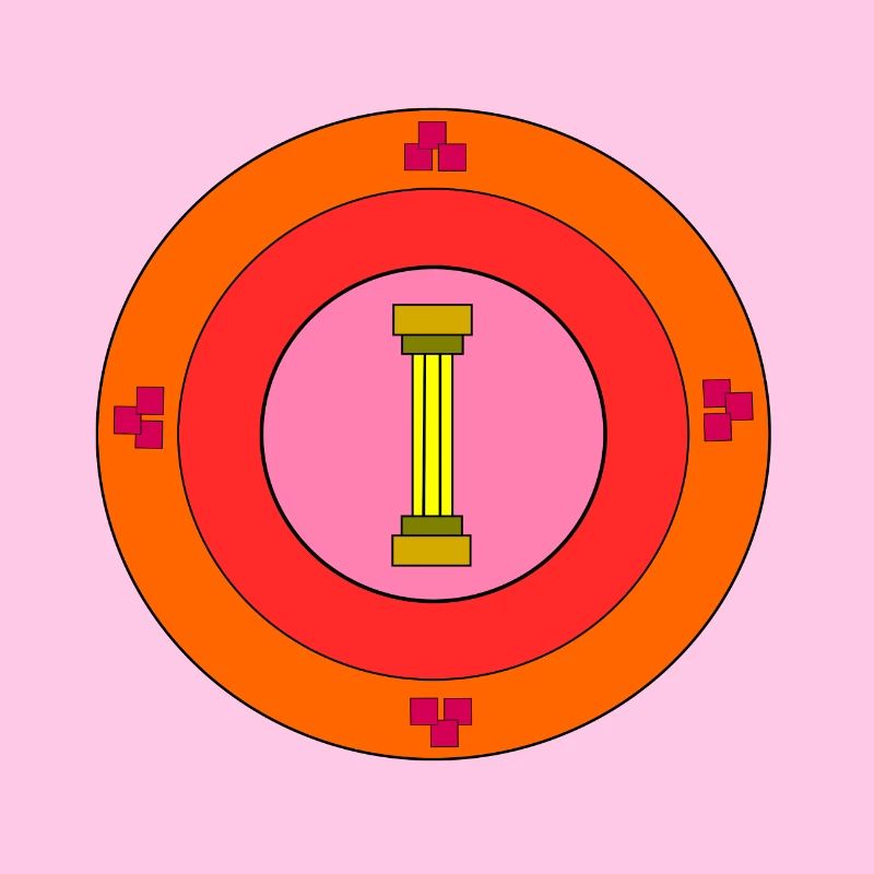 Emblem with column
