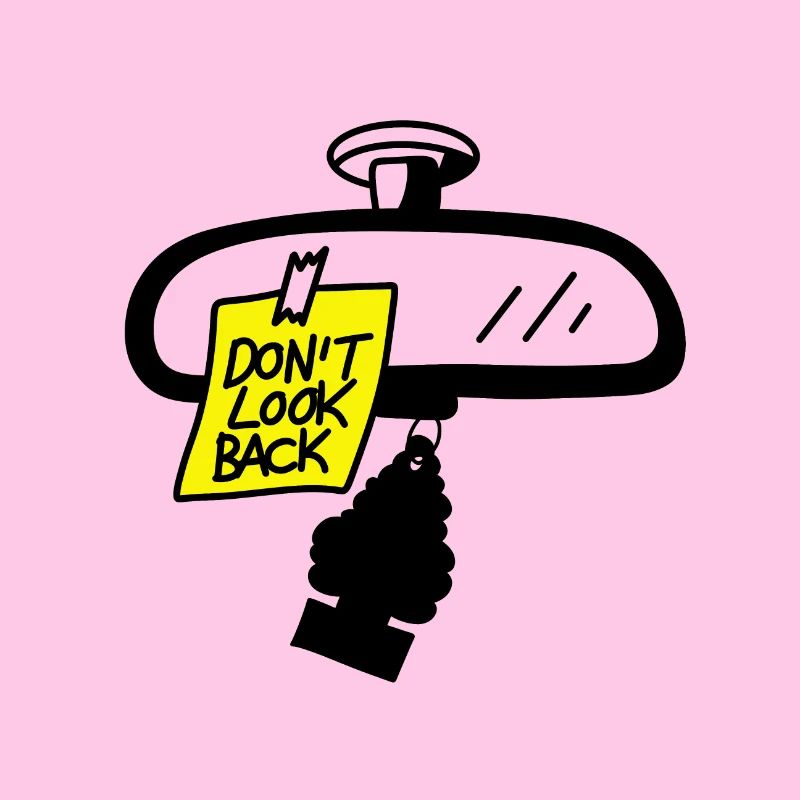 Rear-view mirror message