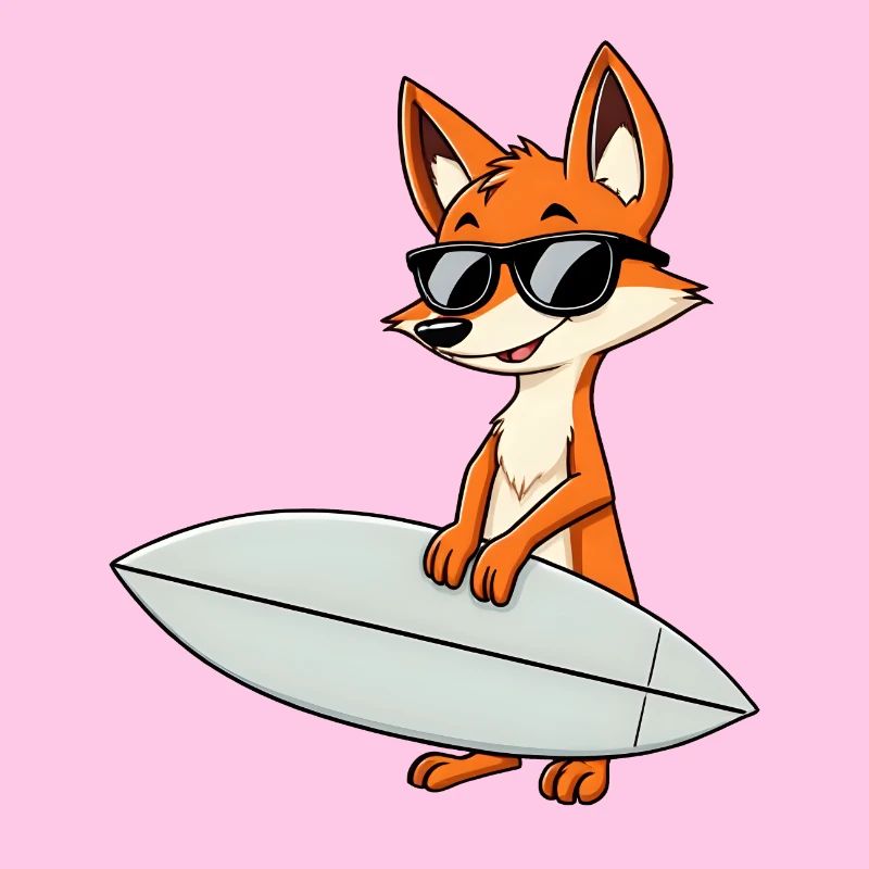 Confident Fox Surfboard Action - Lunettes de soleil