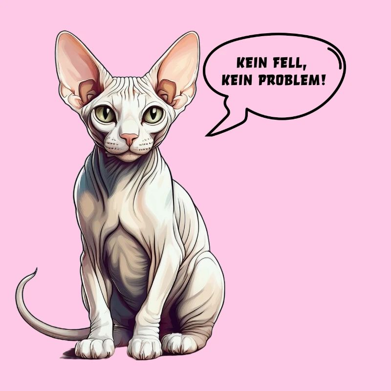 Sphynx-Katze Kein Fell, kein Problem