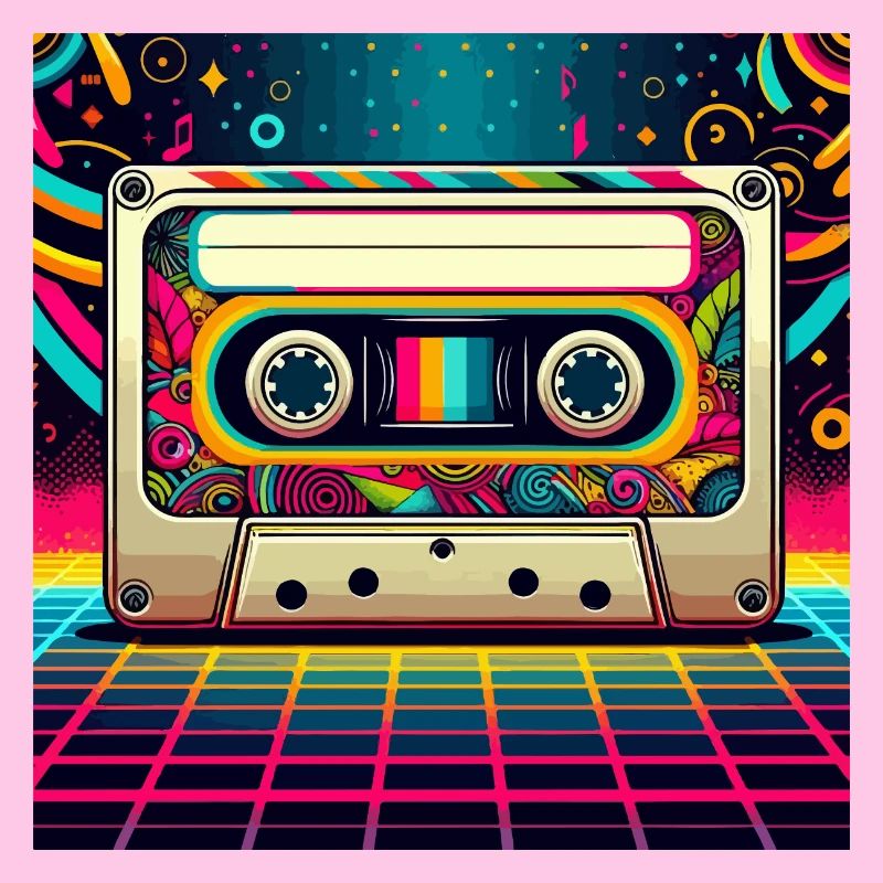 Retro cassette vibes