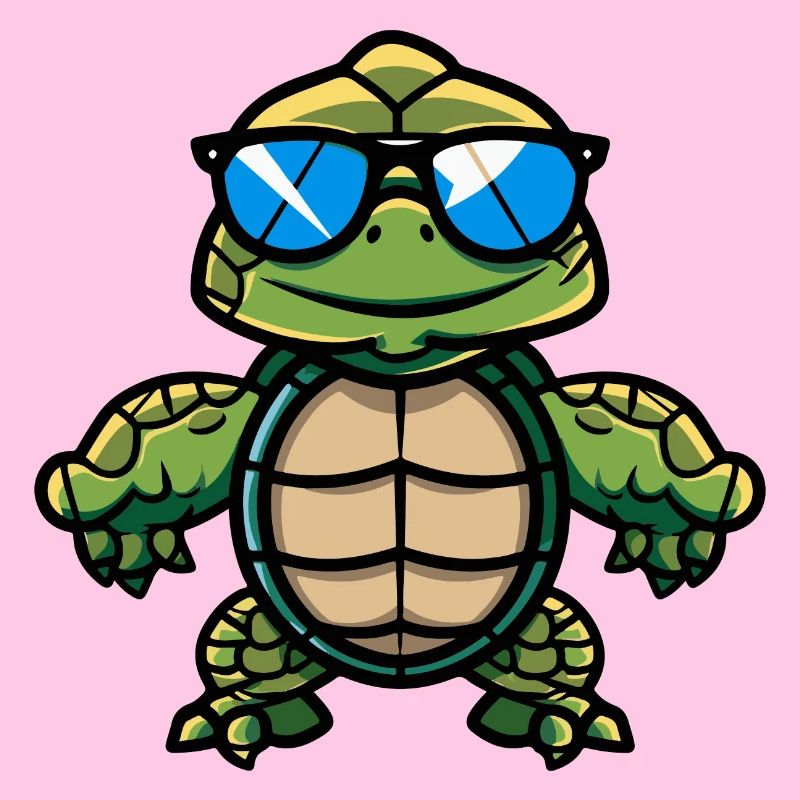 Tortue Bande Dessinée Cool
