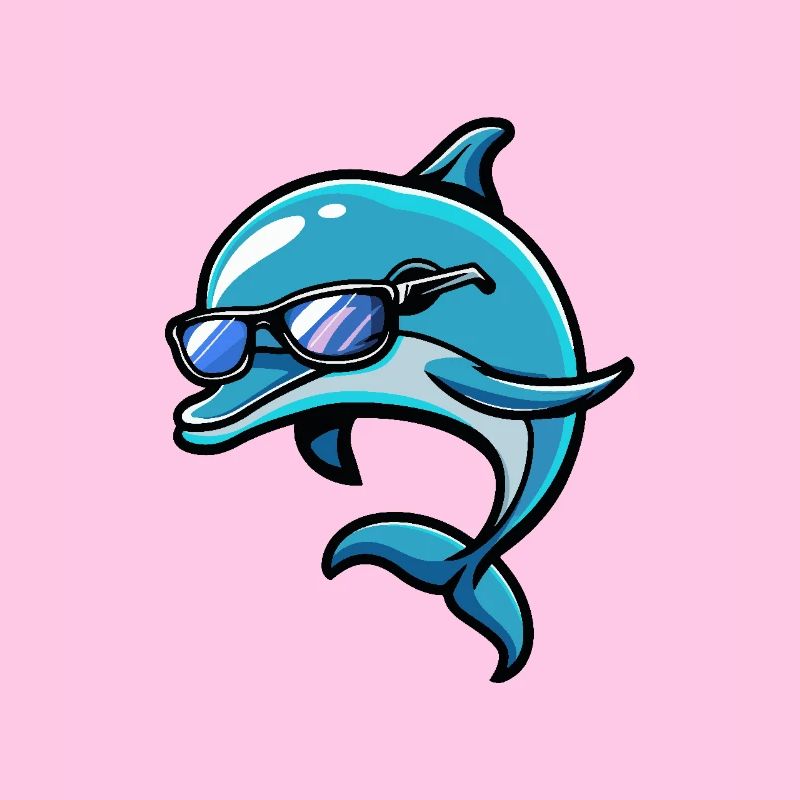 Dolphin Cool Comic