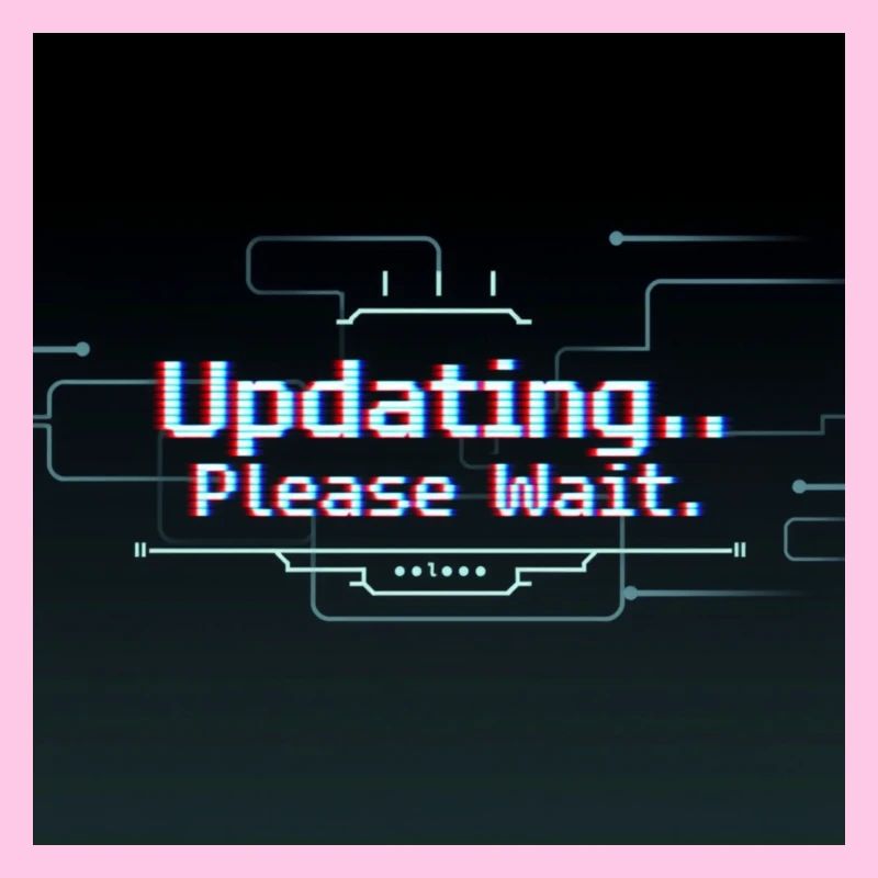 Glitch Update Ladebildschirm