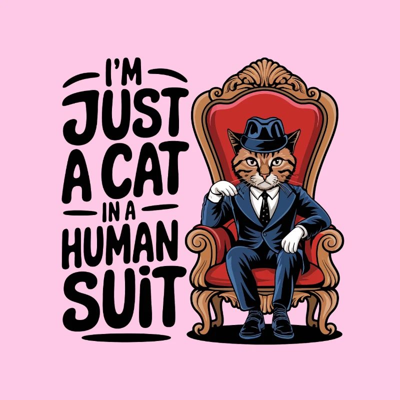 Ich bin nur eine Katze in einem menschlichen Anzug